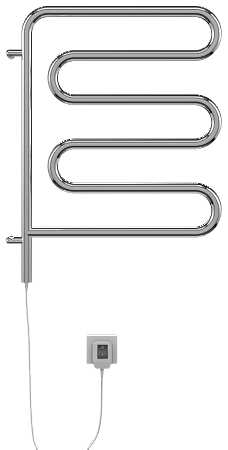 Электро 25 Ш-обр 450х570 поворотный Полотенцесушитель  TERMINUS Новороссийск - фото 2