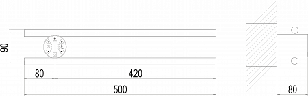 Полка Электро П2 КРУГ 500х90 NEW Новороссийск - фото 3