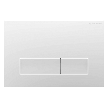 Клавиша смыва для инсталляции Terminus Classic кнопка прямоугольник цвет белый Новороссийск - фото 1